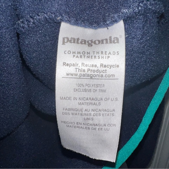 Patagonia Women’s Lightweight Synchilla Snap Fleece Pullover Navy Size S - Picture 3 of 6